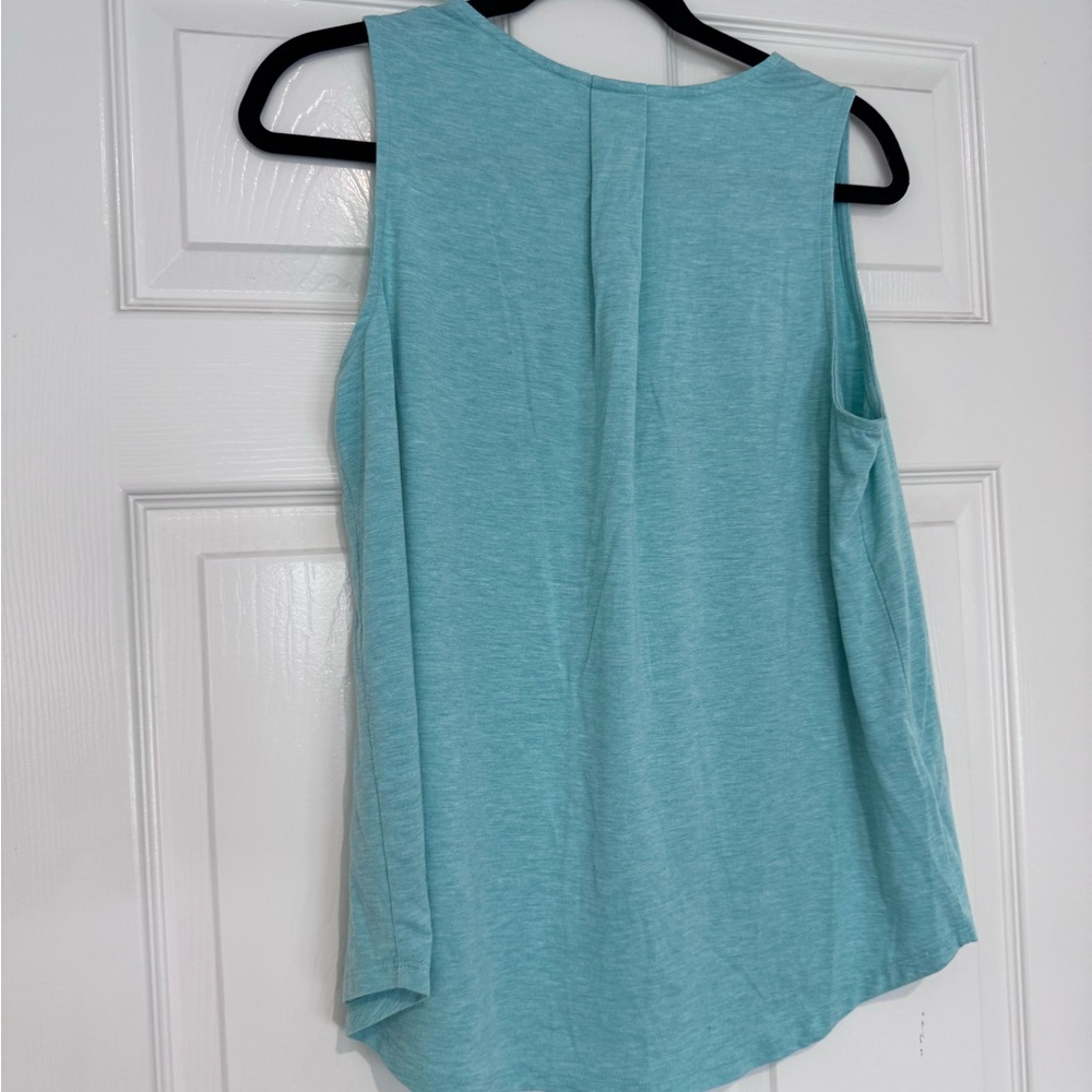 Aqua V-Neck Top